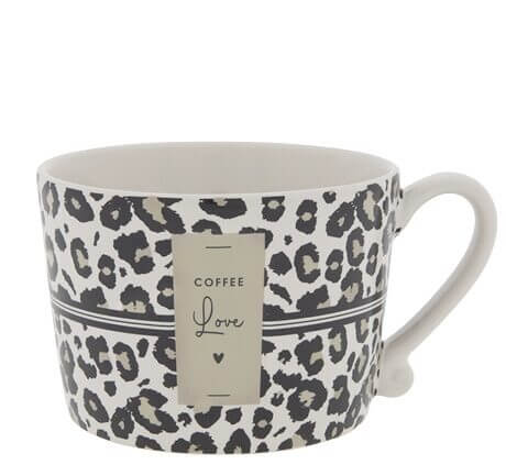 bastion Collection leopard coffee love tasse