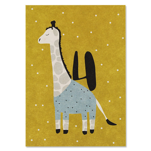 Card Postkarte Ava & Yves Giraffe