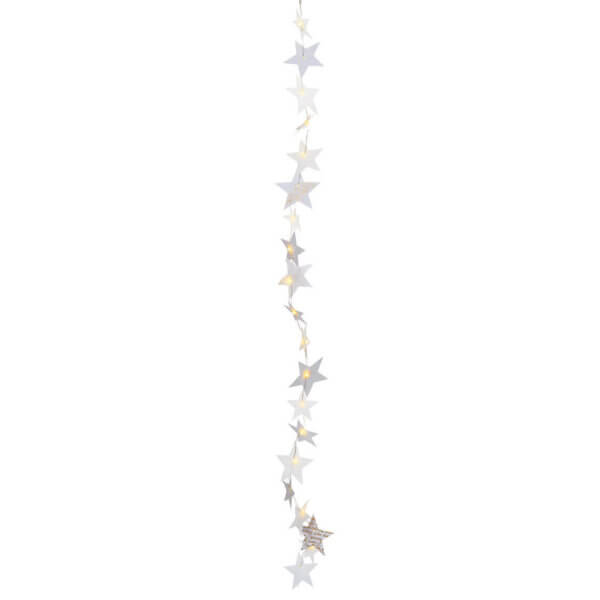 Sternenlichterkette Gold Silber Räder Design Adventdekorationen Winterzeit Deko Winter Sterne