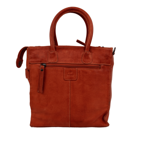 CP 2172 Bonnie Brick Leder Taschen Bear Design Unterwegs orange Rot Ziegelrot